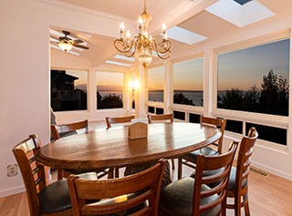 Blue Ridge AFH Dining Room at Sunset